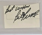 Bill Russell Signed Index Card Cut Nba Basketball Hof Auto Celtics Psa dna