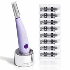 Dermaplane Razor For Women - Sonic Facial Hair Remover  Smooth Skin Tool
