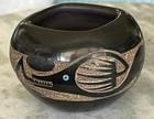 San Ildefonso Pottery Vase  johnny Tse Pe Gonzales  Small Pot 3-1 4    X 2-1 4   