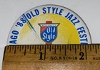 Chicago 1988 Old Style Jazz Festival Pinback Button Heileman s Old Style Beer