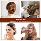32 Pcs Women Hair Side Combs Set Plastic Twist Comb Hair Clip Accessories