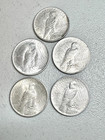 Late Date 1921 To 1935 Peaceful Dolar Culls Random Mix Of Dates Lot Of 5