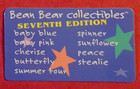 Grateful Dead Bean Bear Collectible Laminate Collector Card   7 Liquid Blue