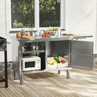 Stainless Steel Work Table 57x19 7 Commercial Kitchen Prep Table Heavy-duty