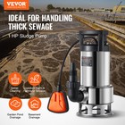 Vevor 1hp Submersible Sump Pump 4020gph 30ft Stainless Steel Automatic Switch