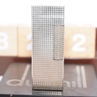 Dunhill Lighter Silver Plate Hobnail Pattern _ultrasonically Cleaned_working