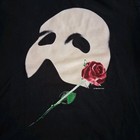 Vtg 1986 Phantom Of The Opera Mens T-shirt Black Medium 100  Cotton Euc
