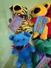 Full Set 1997 Grateful Dead Beanie Bear Collectible     Edition 1     New