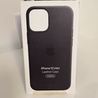 New Apple Iphone 12 Mini Leather Magsafe Case Black Mhka3zm a