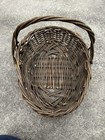 Antique French Grapevine Gathering Basket  Early 1900s