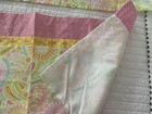 Kidsline Pink yellow Paisley Print Window Valance Set Of 2  60 X 14