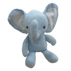 Janie And Jack Infant Baby Rattle Toy Blue Small 7  Peek A Boo Elephant Nwt