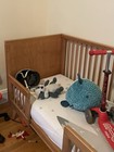 Simple Nursery Retro Convertible Crib In Hazelnut With Conversion Kit 