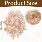 Blonde Curly Long Hair Dog Wig For Halloween Christmas Pet Costume Fun