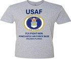 Plattsburgh Air Force Base  New York shirt W emblem usaf Officially Licensed