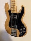 1980 Peavey T-40 4 String Bass Guitar   Hard Shell Case - Natural Finish Usa