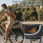 Dog Bike Trailer  Easy Folding Frame With Quick Release Wheel