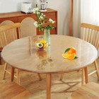 1 Pc Clear Pvc Table Protector  Round Dining Table Cover  Vinyl Table Mats  2mm