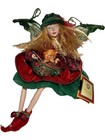 Windward Fairy Pixie Elf Doll Christmas Figurine 12  Vintage Holiday Decoration