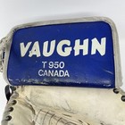 Vintage Vaughn T950 Goalie Catching Glove Canada Blue white red Rare Left Hand