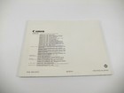 Vintage Canon Ae-1 Camera Owner Instruction Manual Guide Booklet