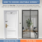 Magnetic Screen Door Fits Door Size 32  X 80   Actual Screen Size 34  X 81   Scr