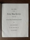 Vtg 1943 Wwii Army Navy Production Award Program Army Map Service Washington Dc