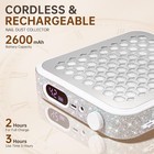 Rechargeable Nail Dust Collector Powerful Vacuum Fan Acrylic Nail Extractor Whit