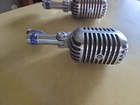 2 Vintage 55s Shure Brothers Unidyne Dynamic Microphones Elvis Style Untested