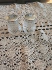 Vintage Hobnail Glass Clear Salt And Pepper Shakers Set Of 2 - 1 5   