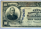 1902  10 National Bank Note Fr-628 Ch 2430 City Holyoke Ma Large Size Mckinley