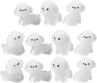 12pcs Mini Cute Small Animals Bichon Frise Accessories Resin Mini Dog Puppy Moss
