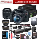 Canon T7 Eos Rebel Dslr Camera Ef-s 18-55mm Is Ii   500mm Telephoto Lens Pro Kit
