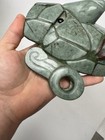 Carved Jade Stone Guatemalan Mayan Lord Of El Naranjo Mosaic Face Sculpture Coa