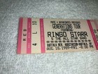  Ringo Starr 1989 Unused Concert Ticket      Joe Walsh Levon Helm Dr John Beatles