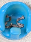 Bumbo Baby Infant Soft Foam Floor Seat W  3 Point Adjustable Harness  Aqua blue