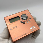 Sony Mz-n920 Md Walkman Minidisc Recorder Orange W  Remote Tested Japan