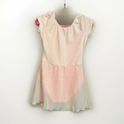 Bloch Girls Ballet Dress Leotard Size 8-10 Light Pink Short Sleeve Skirt Dance