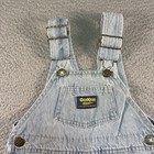 Vintage Oshkosh Bgosh Overalls Baby 3t Blue Denim Shortalls Vestbak 90s Jean