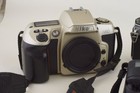 Lot Of 4 Vintage Film Cameras - Untested - Canon Ae-2  Pentax  Nikon  Minolta