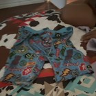 Psd Boys Cotton Boxer Brief Underwear Blue Lightning Bolt Graphic Print Size 10