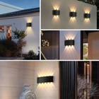 Wall Led Indoor Outdoor Aluminum Light Lamp Up Down Lights Waterproof Porch 12w