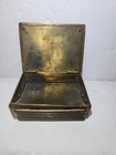 Beautiful Antique Early 1900s German Brass Trinket Stamp Box Marked Ges  Gesch