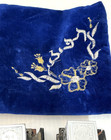 Vg Judaica Tefillin Boxs   Stitched Blue Velvet Bag Jewish Israel Judaism Hebrew