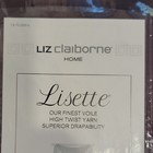 Liz Claiborne Home Lisette Scarf Valance Chocolate 60x216 Sheer Polyester Mpn