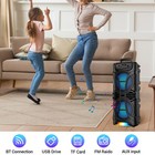 6800w Portable Bluetooth Speaker Dual Sub Woofer Heavy Bass Sound System Party