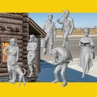 O Scale Everyday Figures  batch F N251-n500  1 48 On3 On30 Lionel Resin