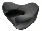 Alexia Ergonomic Meditation Seat Black Vegan Leather