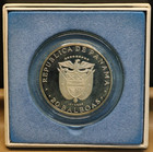 1972 Panama 20 Balboa  925 Sterling Silver Proof Coin - 3 85 Oz  Silver