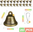 20 Pcs Small Brass Jingle Bells For Crafts Vintage Bronze Mini Bells W  Spring